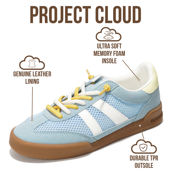 Project Cloud | "Verdict" Casual Sneakers for Women | Memory Foam Insole | Lightweight | Non-Slip