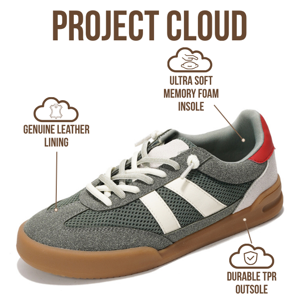Project Cloud | "Verdict" Casual Sneakers for Women | Memory Foam Insole | Lightweight | Non-Slip