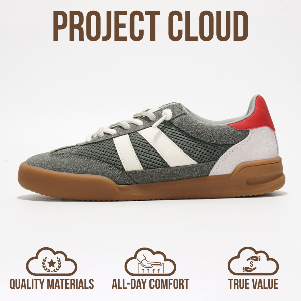 Project Cloud | "Verdict" Casual Sneakers for Women | Memory Foam Insole | Lightweight | Non-Slip