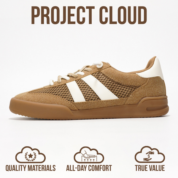 Project Cloud | "Verdict" Casual Sneakers for Women | Memory Foam Insole | Lightweight | Non-Slip