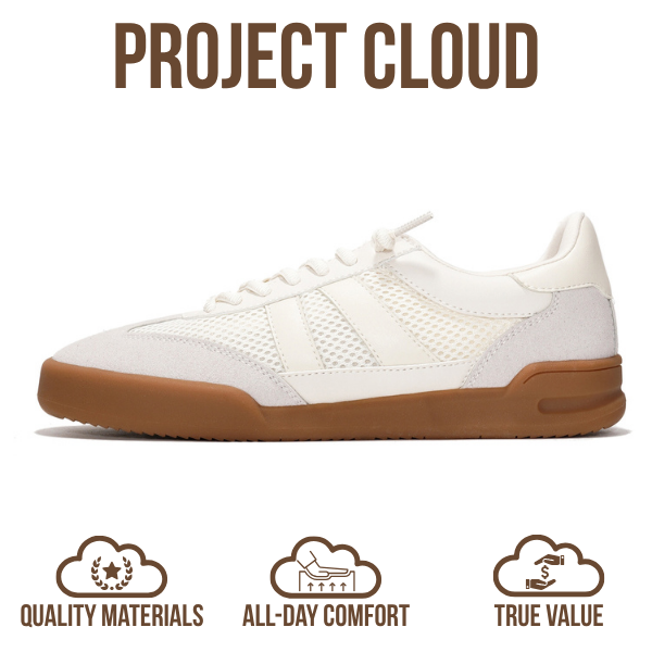 Project Cloud | "Verdict" Casual Sneakers for Women | Memory Foam Insole | Lightweight | Non-Slip