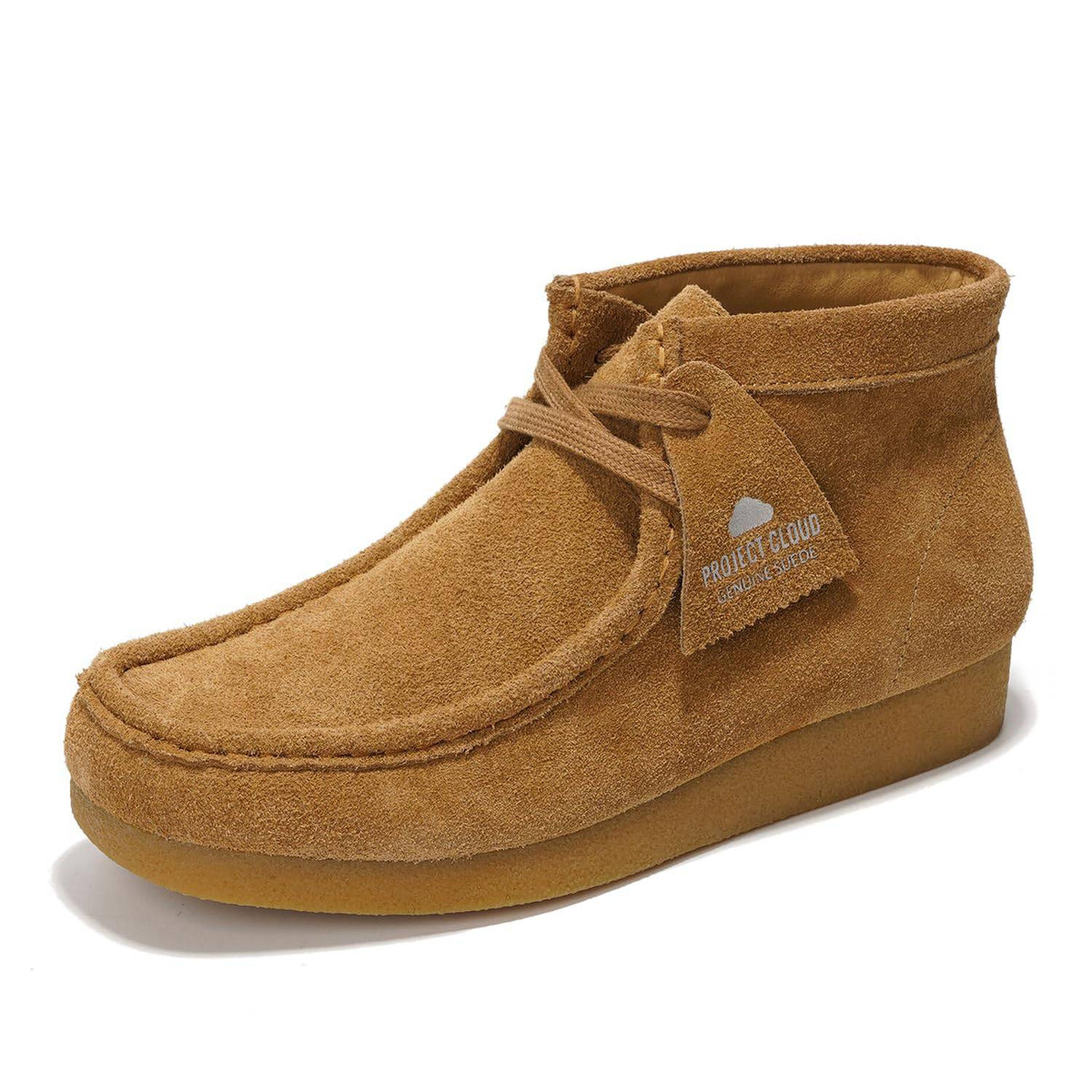 Project Cloud Wally Women’s Size 11 Tan Genuine Suede Wallabee Moccasin Shoes Moccasin Suede Lace Up Flats for Women for sale | eBay main image 3