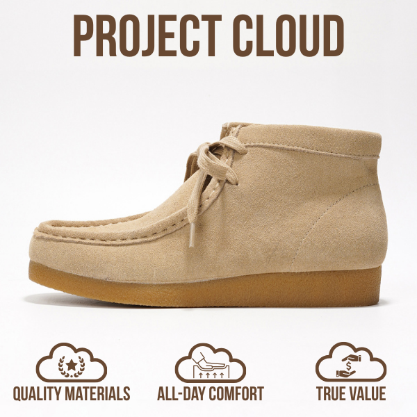 Project Cloud | "Wally Boot" Women Ankle Boots | 100% Genuine Suede | ProjectPlush | Non-Slip