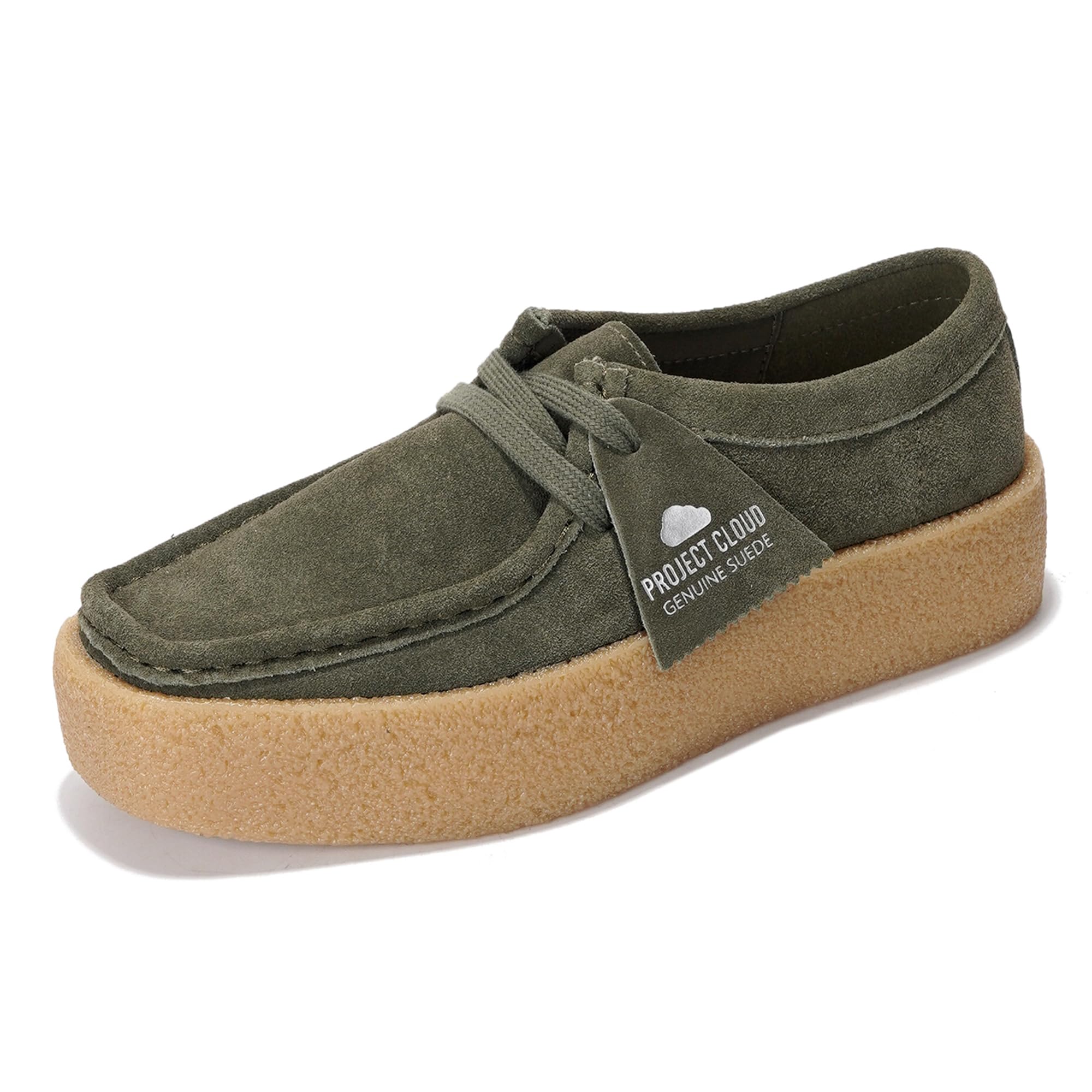 Project Cloud | "Wally Chunky" Stylish Oxford Shoes for Women | Genuine Leather | Memory Foam | Lightweight | Non-Slip