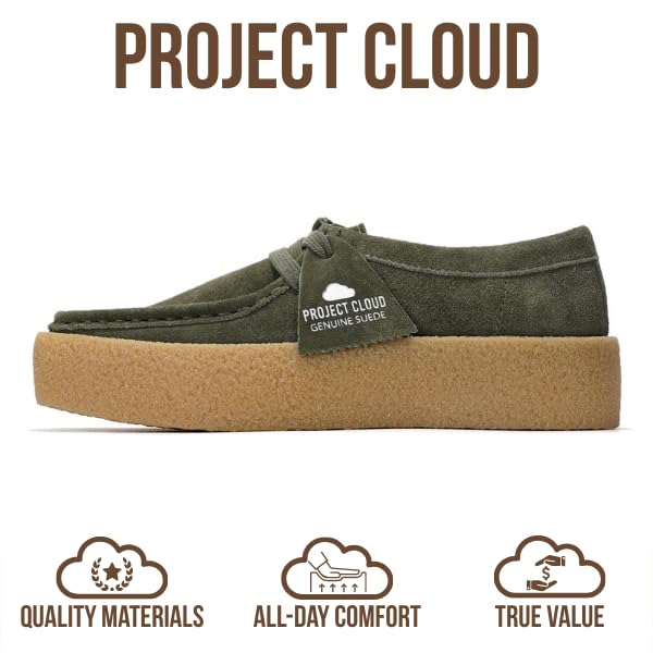 Project Cloud | "Wally Chunky" Stylish Oxford Shoes for Women | Genuine Leather | Memory Foam | Lightweight | Non-Slip