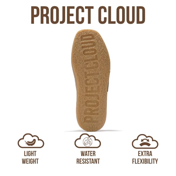 Project Cloud | "Wally Chunky" Stylish Oxford Shoes for Women | Genuine Leather | Memory Foam | Lightweight | Non-Slip