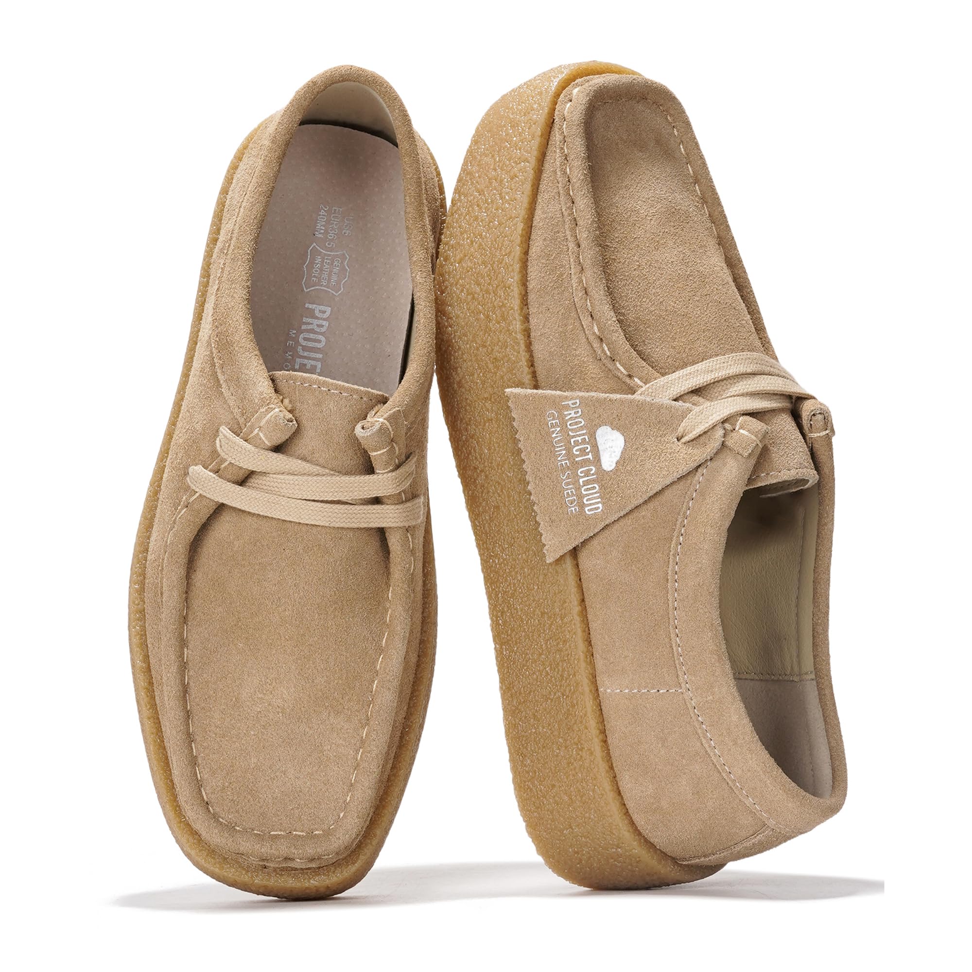 Project Cloud | "Wally Chunky" Stylish Oxford Shoes for Women | Genuine Leather | Memory Foam | Lightweight | Non-Slip