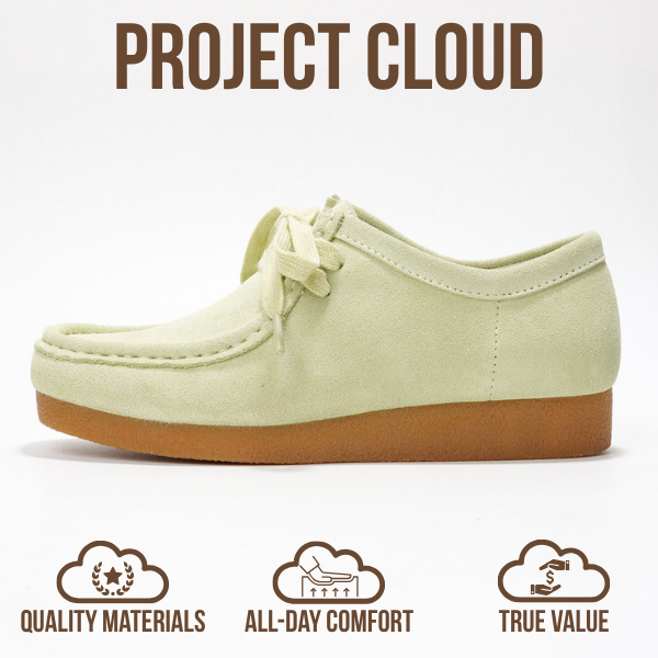 Project Cloud Women's | Oxford Shoes for Women | Genuine Leather | Memory Foam | Lightweight | Non-Slip - Wally