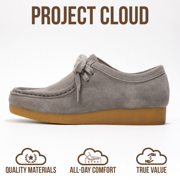Project Cloud | "Wally" Oxford Shoes for Women | Genuine Leather | Memory Foam | Lightweight | Non-Slip
