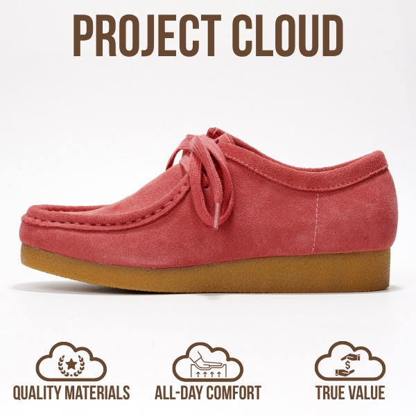 Project Cloud | "Wally" Oxford Shoes for Women | Genuine Leather | Memory Foam | Lightweight | Non-Slip