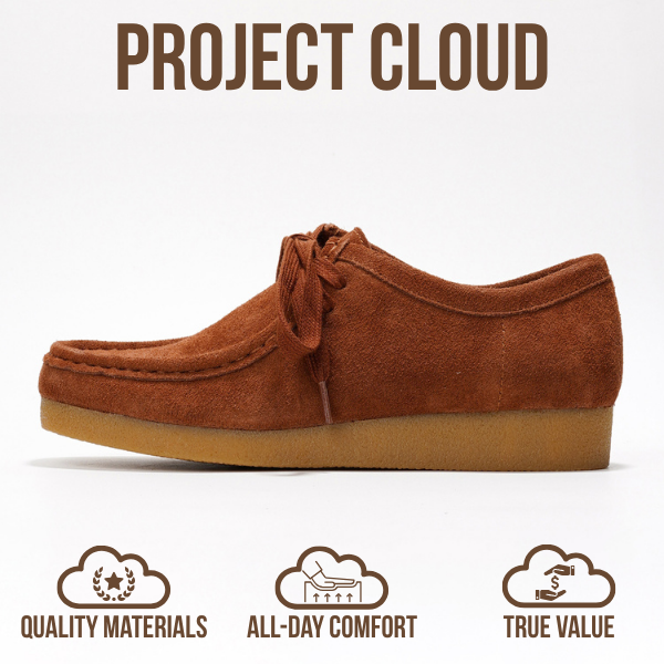 Project Cloud | "Wally" Oxford Shoes for Women | Genuine Leather | Memory Foam | Lightweight | Non-Slip