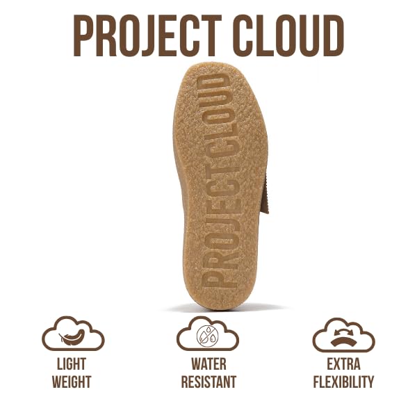 Project Cloud | "Wally Chunky" Stylish Oxford Shoes for Women | Genuine Leather | Memory Foam | Lightweight | Non-Slip