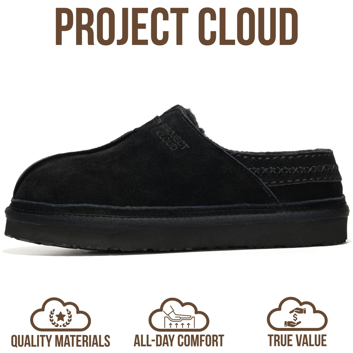 Project Cloud Women's | Genuine Australian Shearling Slippers | Memory Foam | Non-Slip - Wind Down - Project Cloud - Clogs -Shop Project Cloud premium footwear Now!