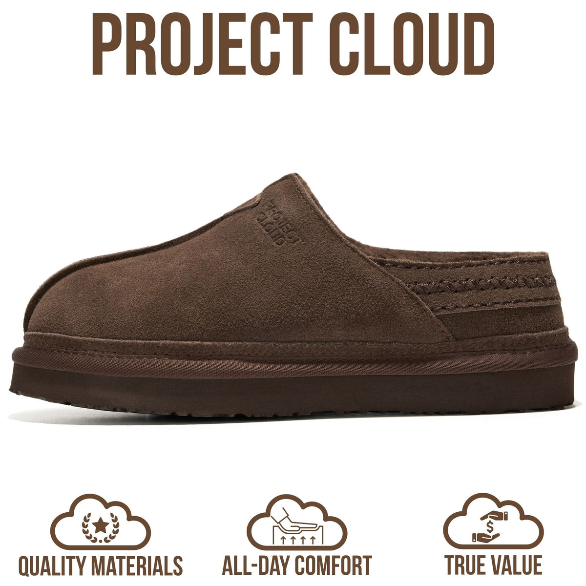 Project Cloud Women's | Genuine Australian Shearling Slippers | Memory Foam | Non-Slip - Wind Down - Project Cloud - Clogs -Shop Project Cloud premium footwear Now!