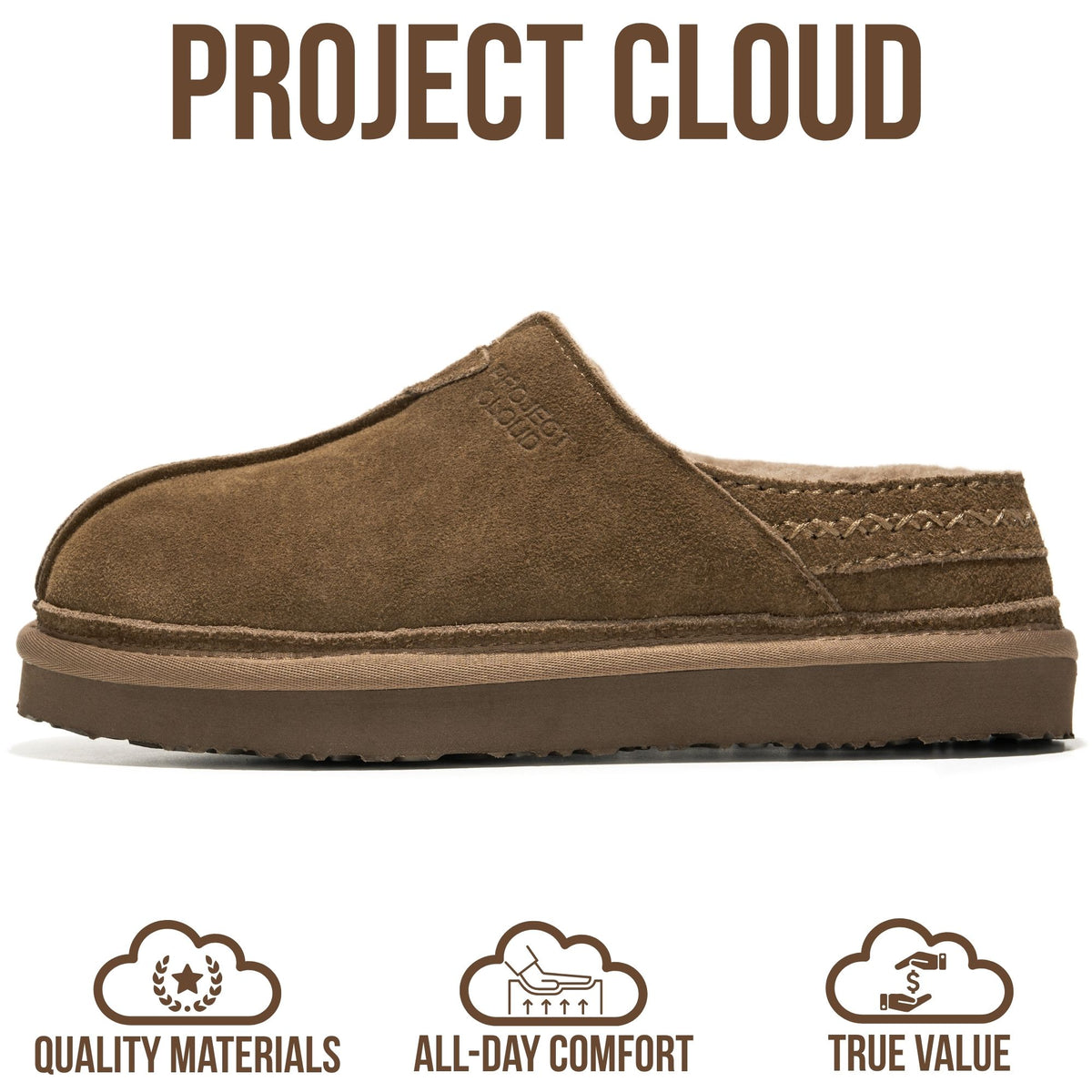 Project Cloud Women's | Genuine Australian Shearling Slippers | Memory Foam | Non-Slip - Wind Down - Project Cloud - Clogs -Shop Project Cloud premium footwear Now!