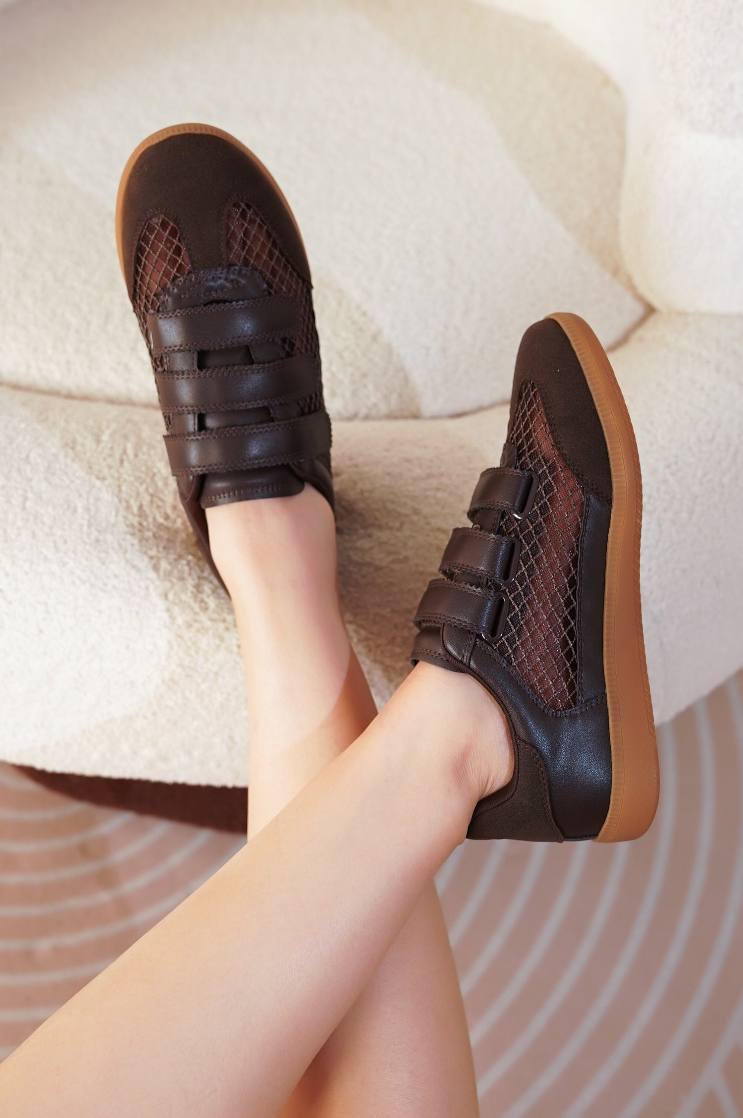 Project Cloud | "Ysabelle" Vegan Leather Women's Trendy Sneakers | Memory Foam Technology | Lightweight | Non-Slip
