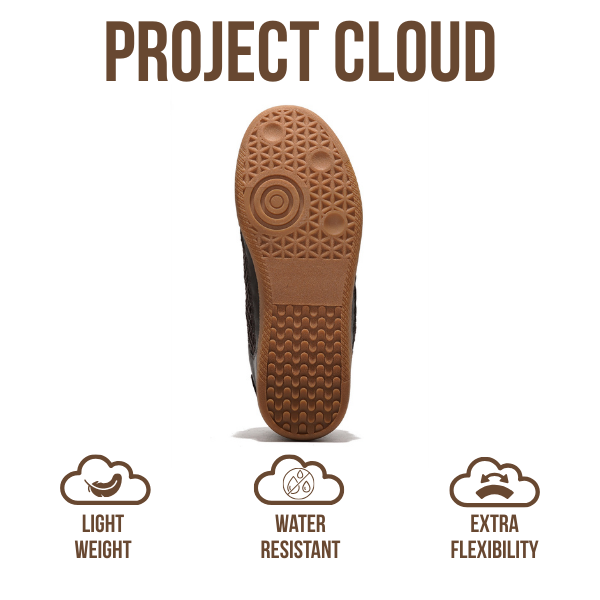 Project Cloud | "Ysabelle" Vegan Leather Women's Trendy Sneakers | Memory Foam Technology | Lightweight | Non-Slip