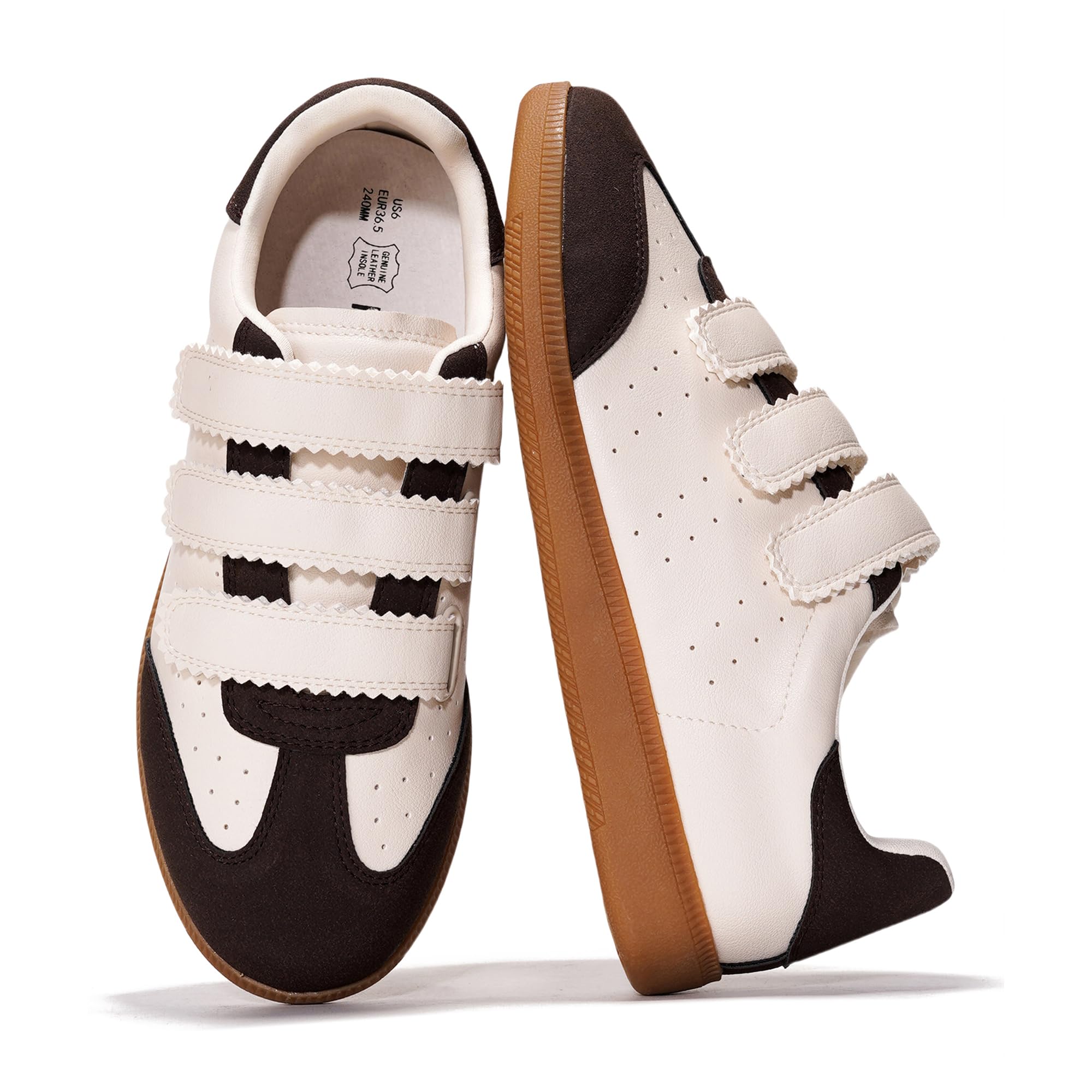 Project Cloud | "Ysabelle" Vegan Leather Women's Trendy Sneakers  - Memory Foam Technology | Lightweight | Anti-Slip