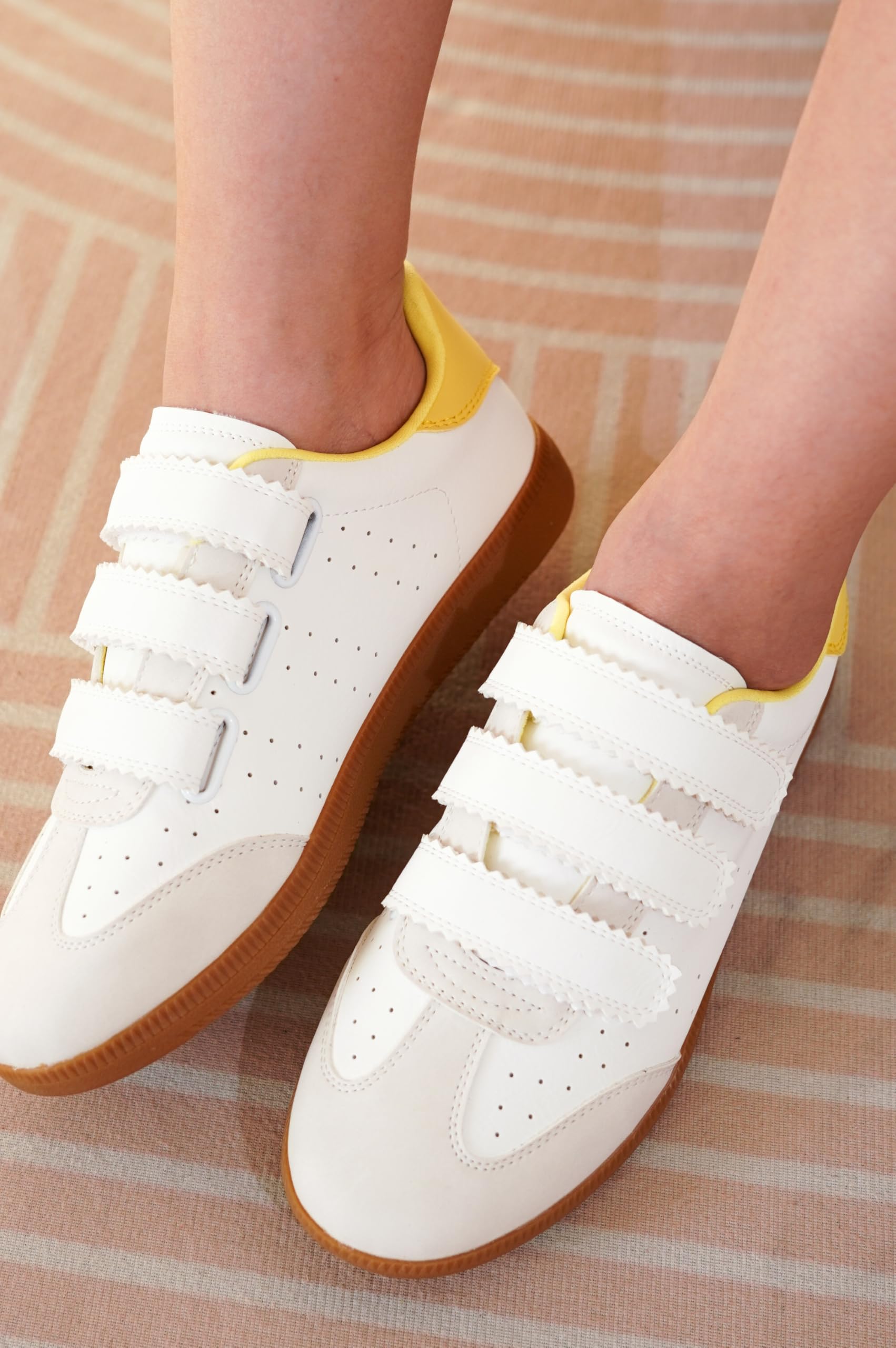 Project Cloud | "Ysabelle" Vegan Leather Women's Trendy Sneakers  - Memory Foam Technology | Lightweight | Anti-Slip