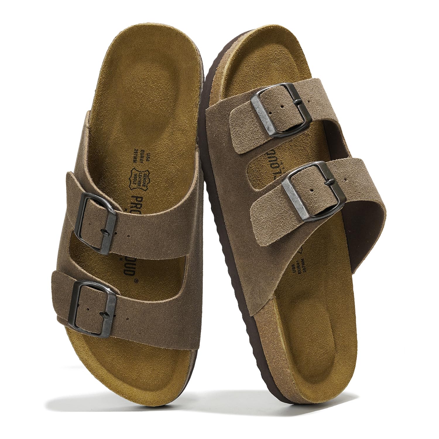 Arizona | Men's Leather Sandals | Cork Footbed & Memory Foam