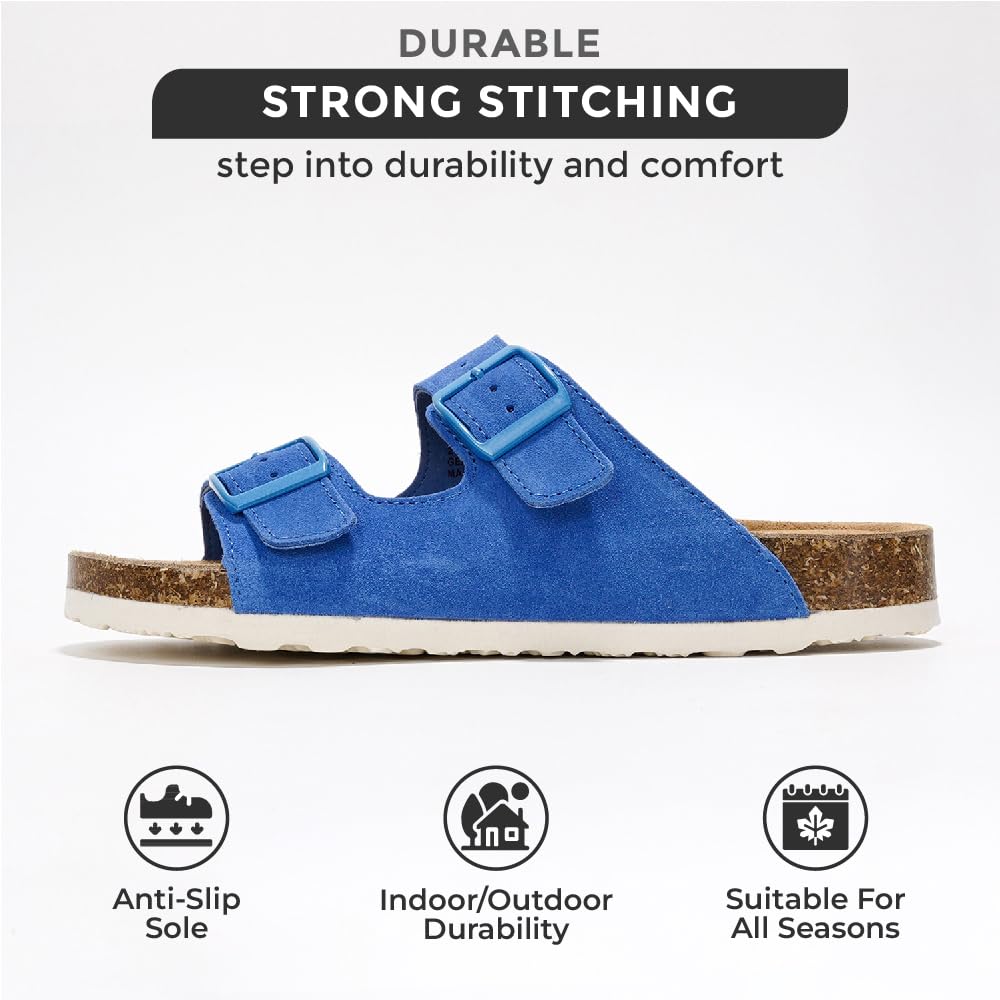 Project Cloud | "Venita" 100% Genuine Leather Sandal- ProjectPlush™ Memory Foam Technology